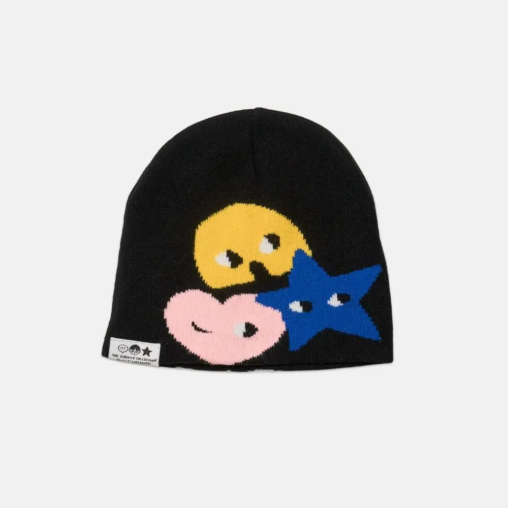 SIDEKICK: Black Knit Beanie. NWOT
